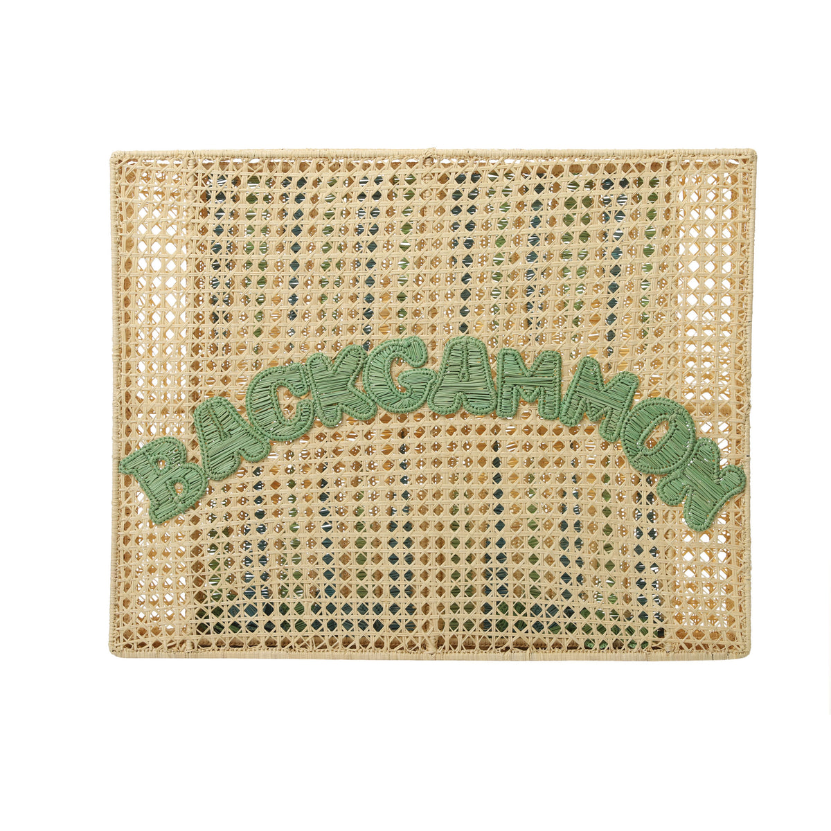 Handwoven Backgammon Set -  PRE ORDER  in mint and pastel blue