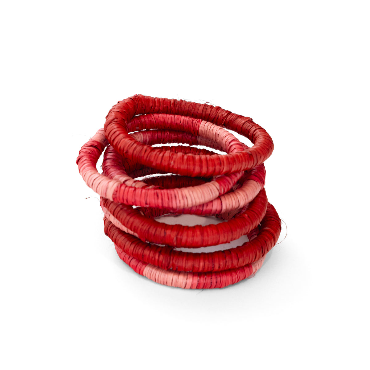 Bangles in pink and red