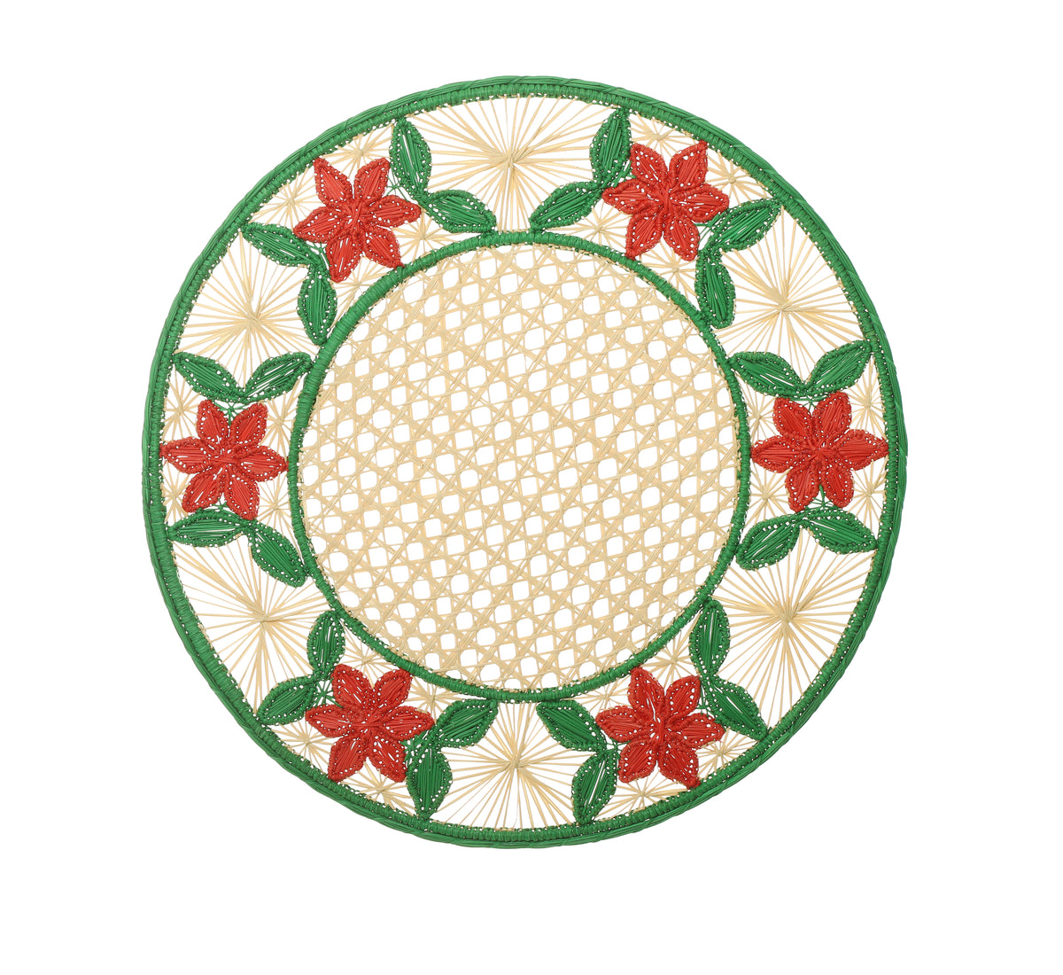 Poinsettia Placemats Set of 6
