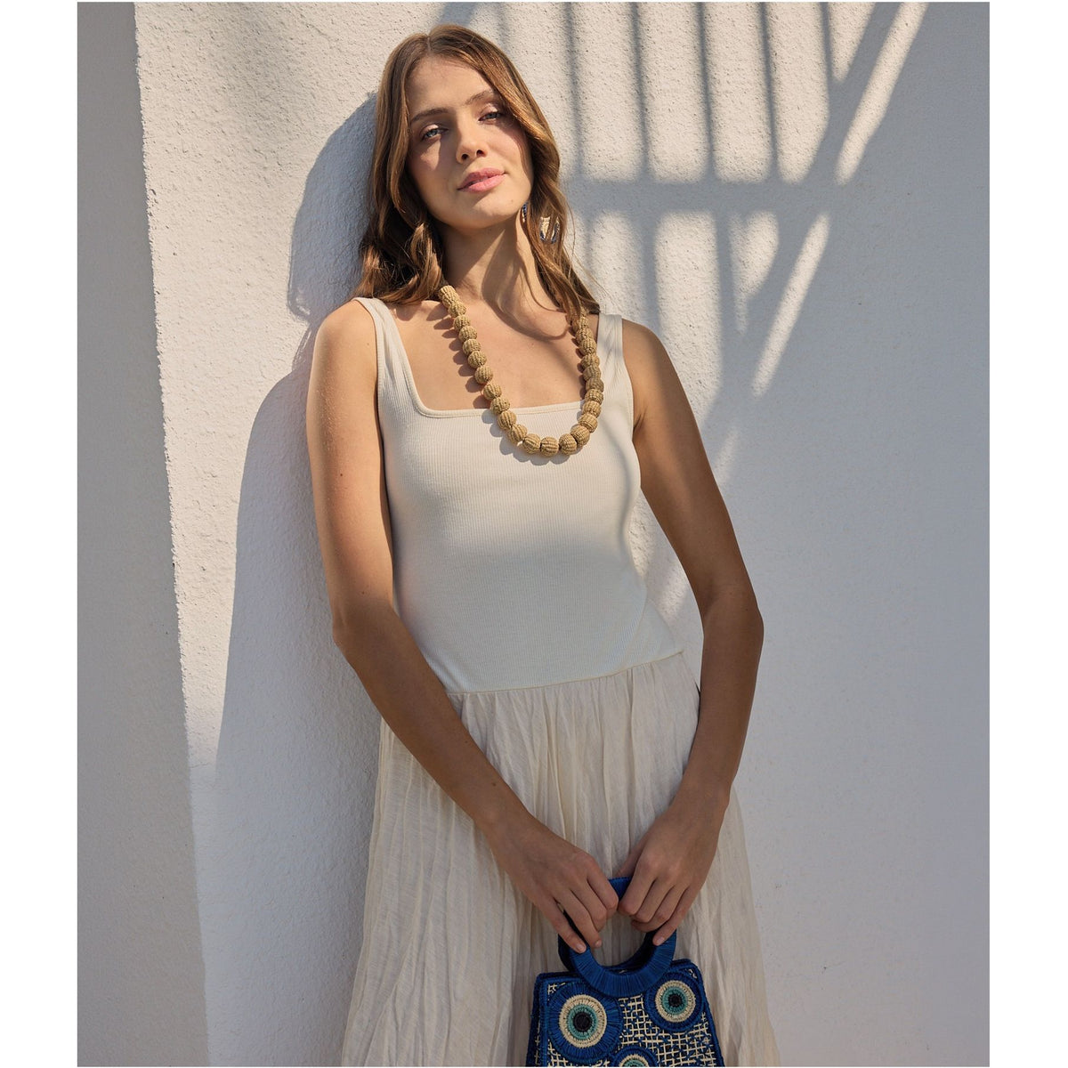 Single strand bolitas necklace