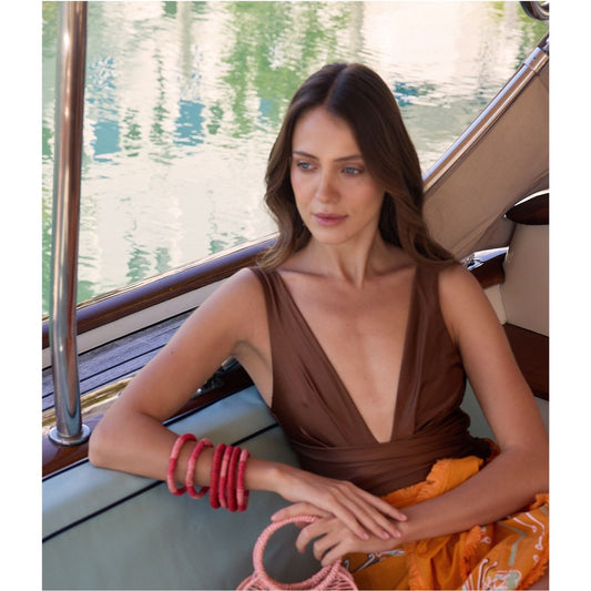 Bangles in pink and red