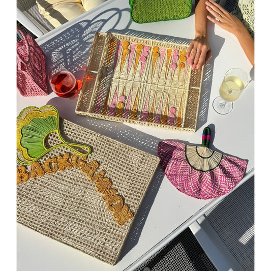 Handwoven Backgammon Set