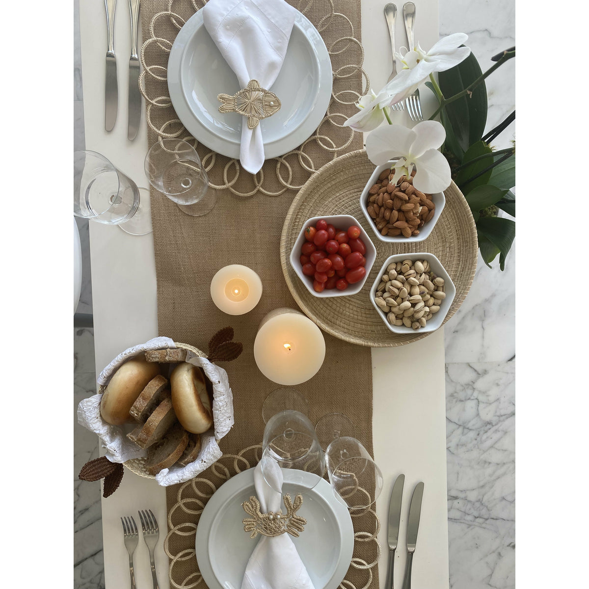 Bolitas Placemat natural