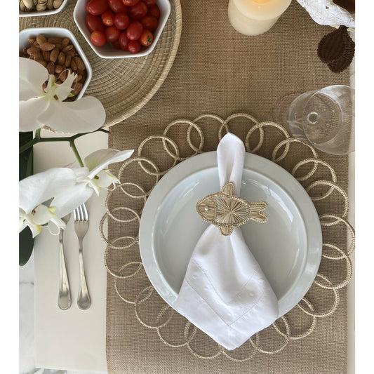 Bolitas Placemat natural