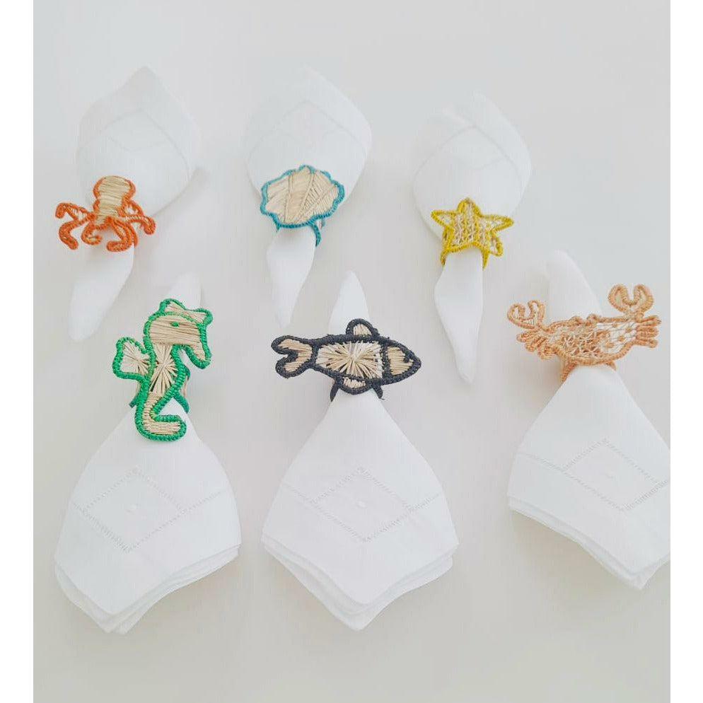 Under the sea napkin rings (set of 6)